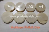 PMMA 임시에게 치과에게 크라운 &amp; 교량 만들기를 위한 아크릴 원판 CAD 캠 체계 사용
